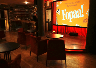 Heldeke Fopaa Stand Up Comedy Stage