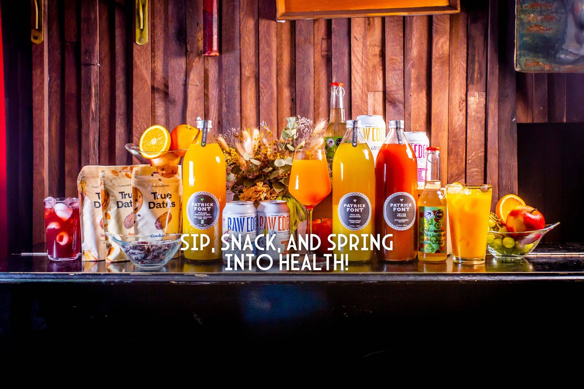 Spring drinks and snacks Heldeke