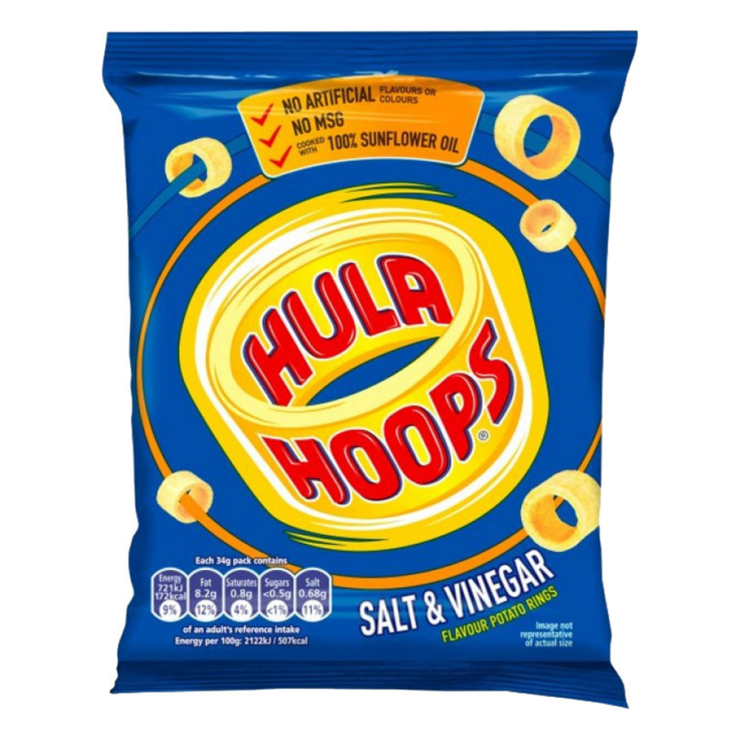 Hula Hoops Salt & Vinegar 34g