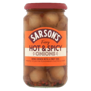 Sarson's Hot & Spicy Silverskin Onions 460g