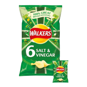 Walkers Salt and Vinegar 6 pack (6 x 25g)