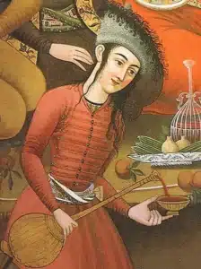 Wine in Persian Poetry a painting from safavid court 17th century